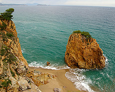 La playa de L'Illa Roja (Girona)