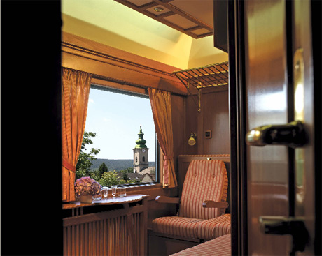 Interior del Danubio Express.