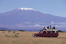 Vista del Kilimanjaro, desde Kenia.