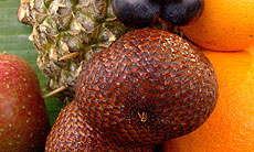 La salaca y otras frutas.