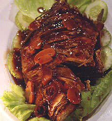 Pescado marinado con jugo de lima.