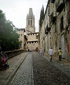El casco antiguo de Gerona.