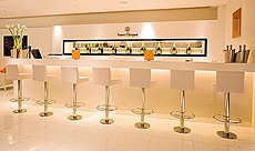 El bar de Veuve Clicquot en Harrods.