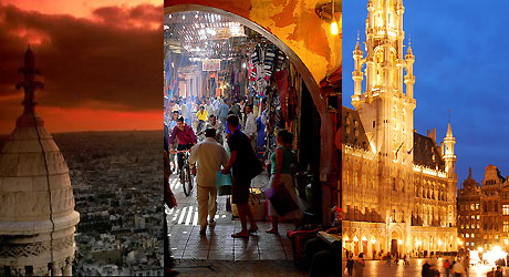 Par�s, Marrakech y Bruselas.