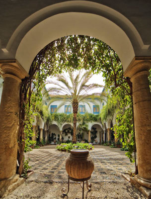 El Palacio de Viana cordob�s encierra 12 patios donde a�n mana el agua y las flores exhalan su perfume.