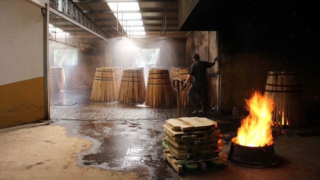 Las botas de roble español envinadas previamente en oloroso de Jerez aportan matices a naranja, chocolate, frutos secos y especias. | Foto: Diana Sanz.