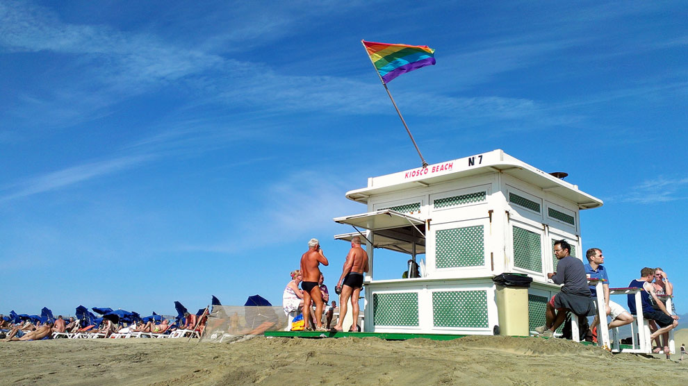 El chiringuito nº7 de la zona nudista de Maspalomas es el favorito de la comunidad gay.
